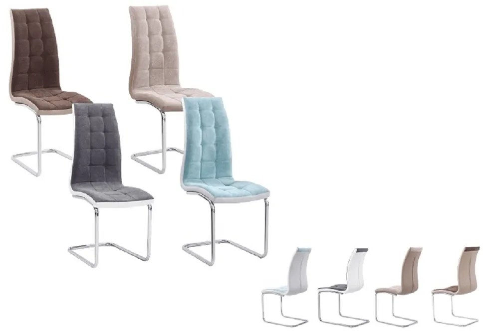 Scaun de sufragerie Santa new (gri deschis + gri închis). 772784