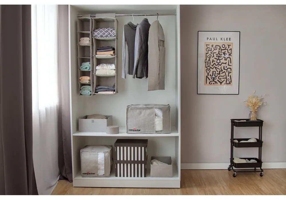 Organizator pentru șifonier de suspendat din material textil Oxford – Compactor