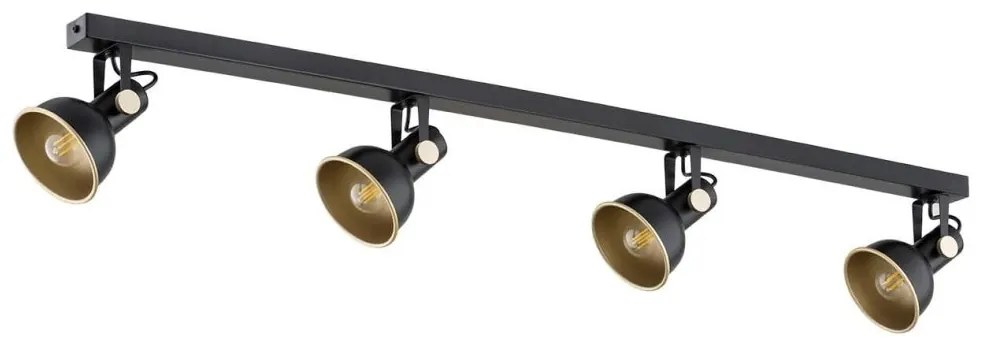 Lustra cu 4 spoturi directionabile design modern Lenora negru