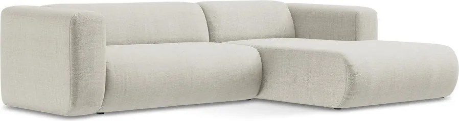 Colțar bej (cu colț pe partea dreaptă/cu șezlong) Ekahi – Makamii