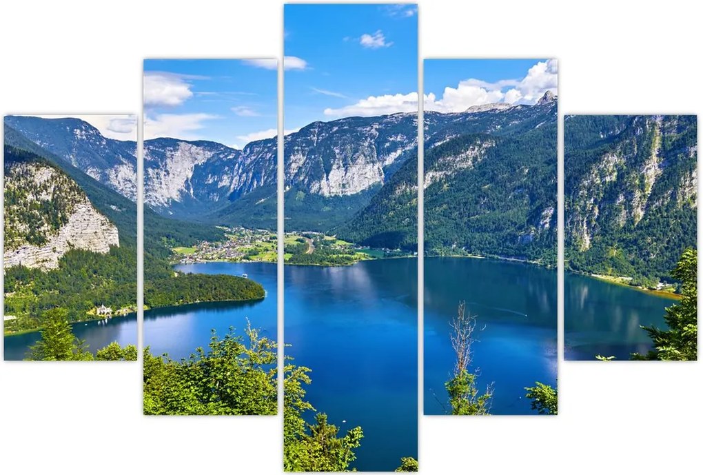 Tablou - Lacul Hallstatt, Hallstatt, Austria (150x105 cm)