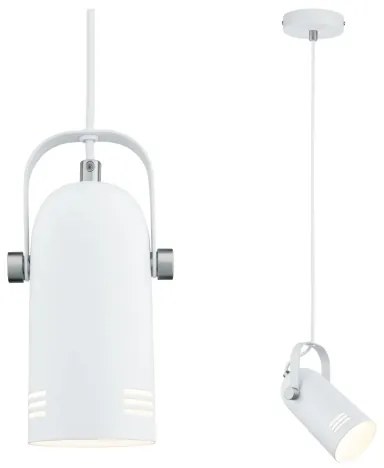 Paulmann 79767 - Lustră LAVEA LED RGBW 1xE27/12W, 230V, pe cablu, albă