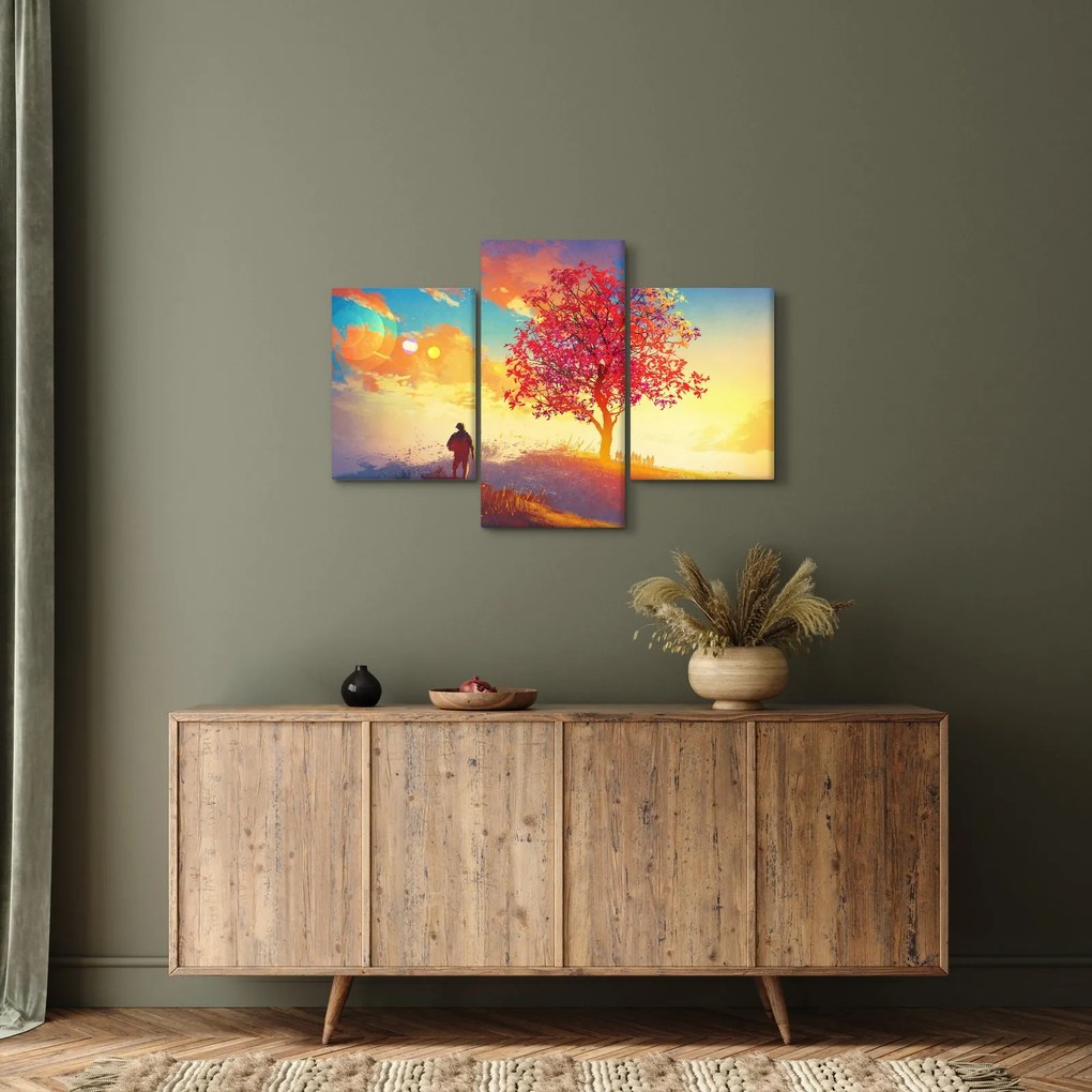 Tablou - casa în deal (90x60 cm)