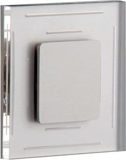 LDST SP-01-SS-BZ8 - LED iluminat scară SPACE 8xLED/1,2W/230V crom mat