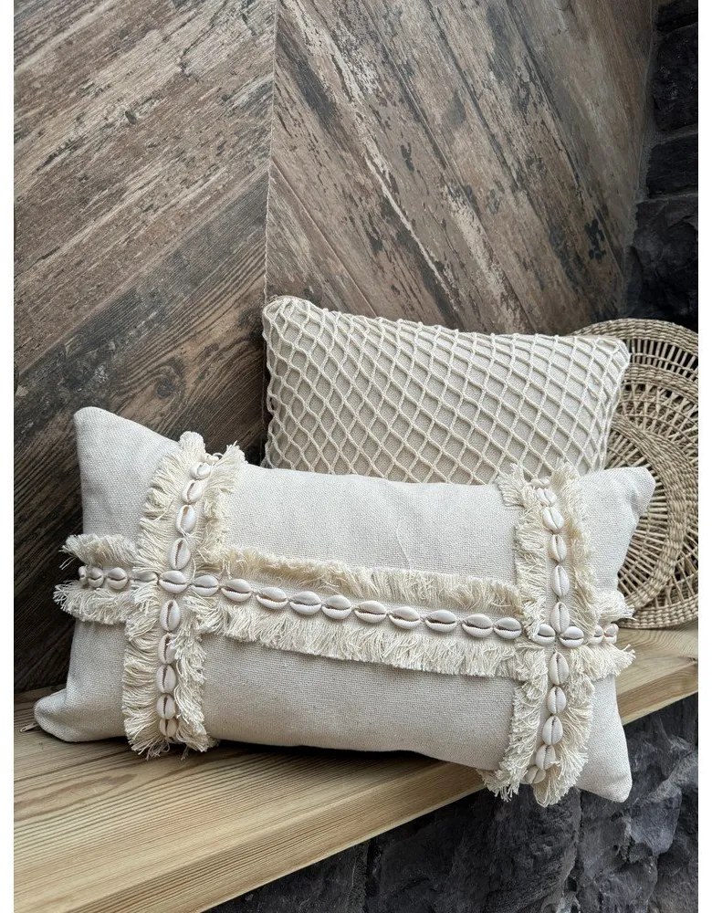 Față de pernă din bumbac 30x50 cm Seashells – Mioli Decor