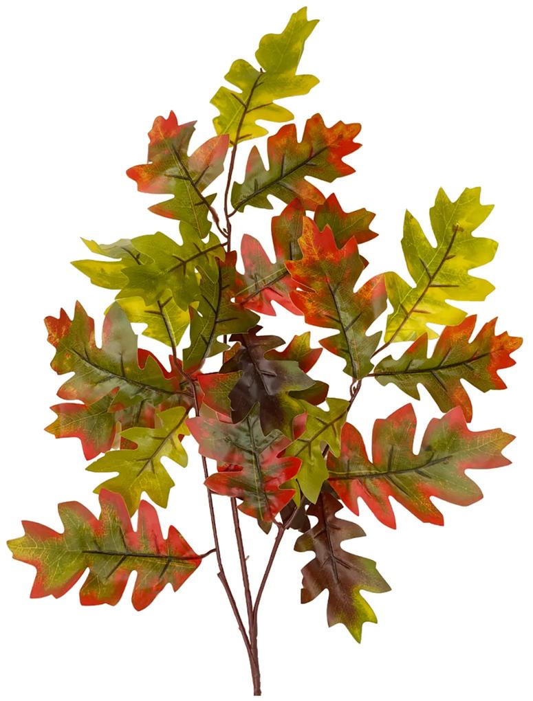 Creanga cu frunze artificiale Autumn 50cm, Rosu