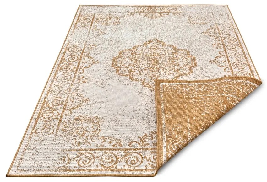 Covor de exterior galben ocru-alb 80x150 cm Cebu – NORTHRUGS