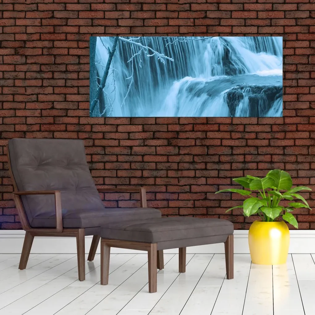 Tablou - cascadele închețate (120x50 cm)