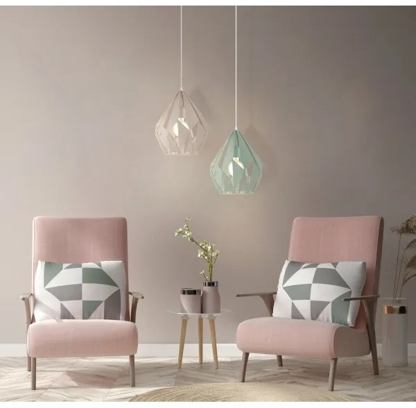 EGLO 49024 - Lustră pe cablu CARLTON-P 1xE27/60W/230V