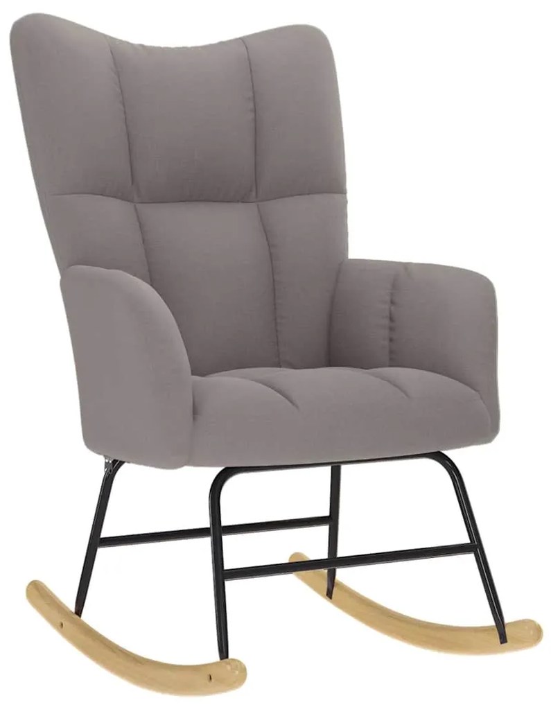 vidaXL Scaun balansoar, gri taupe, material textil