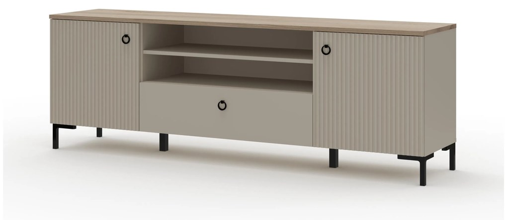 Dulap TV Demandaron 2 (taupe + stejar silverjack). 1116814