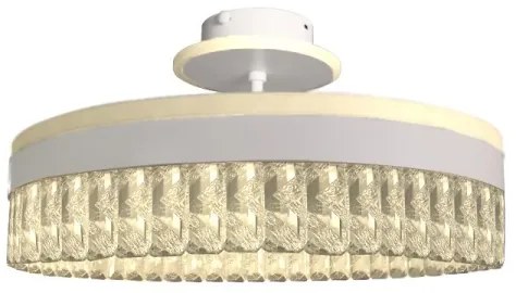 Lustră LED dimabilă aplicată LED/75W/230V 3000-6500K alb + telecomandă