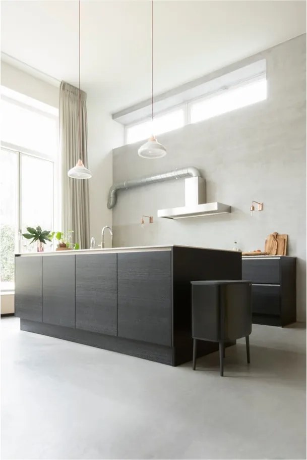 Coș de gunoi negru mat cu senzori de atingere din oțel 36 l Bo Touch Bin – Brabantia