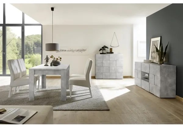 Comodă SERIAN gri beton