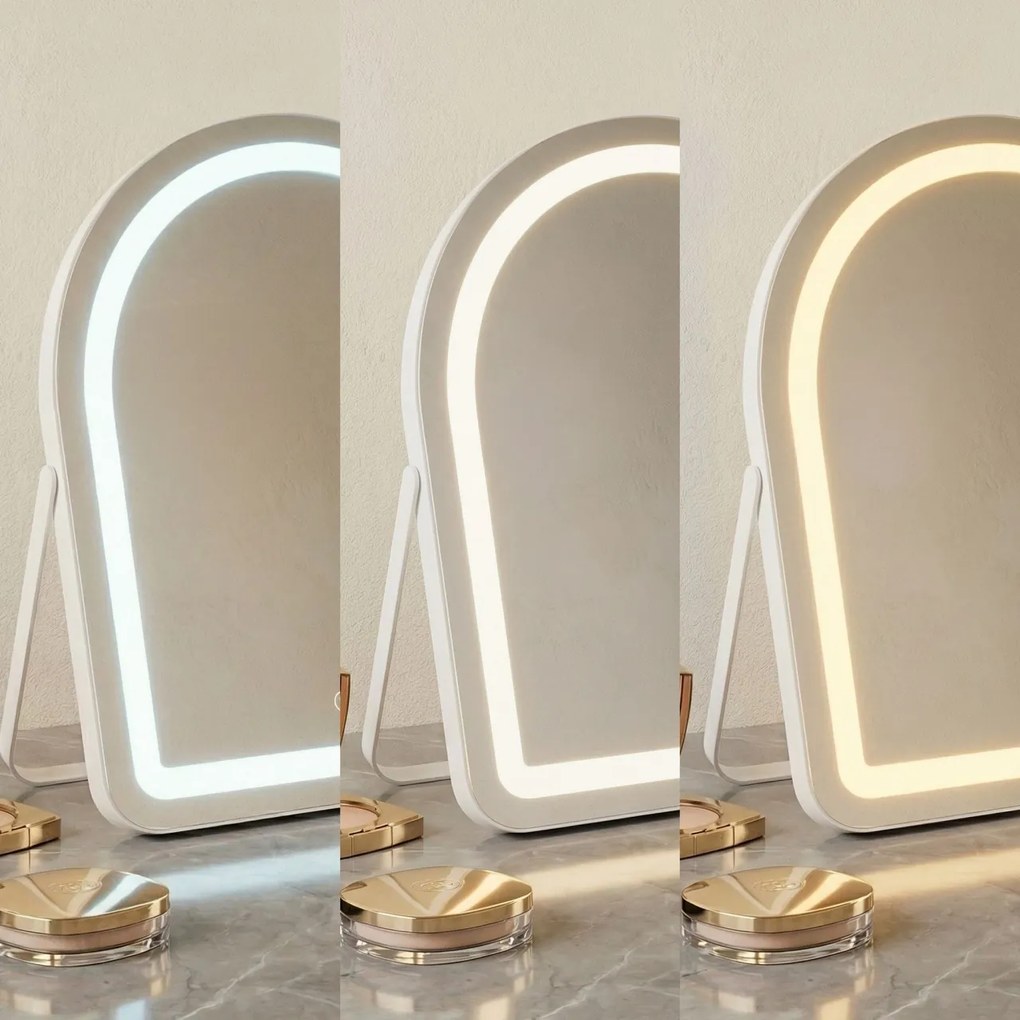 Oglindă LED GLAM White 40x45cm