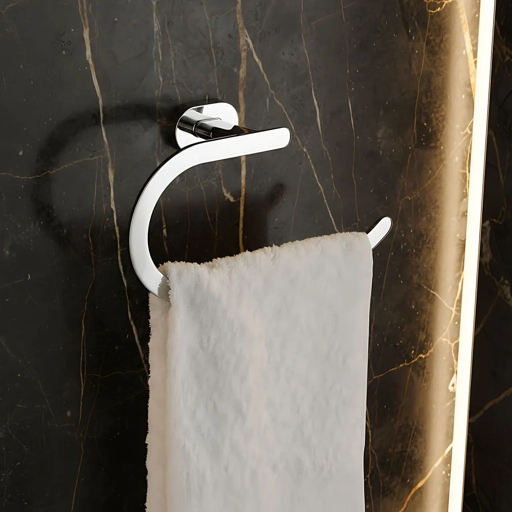 Cuier de baie Ring 110 Til Chrome