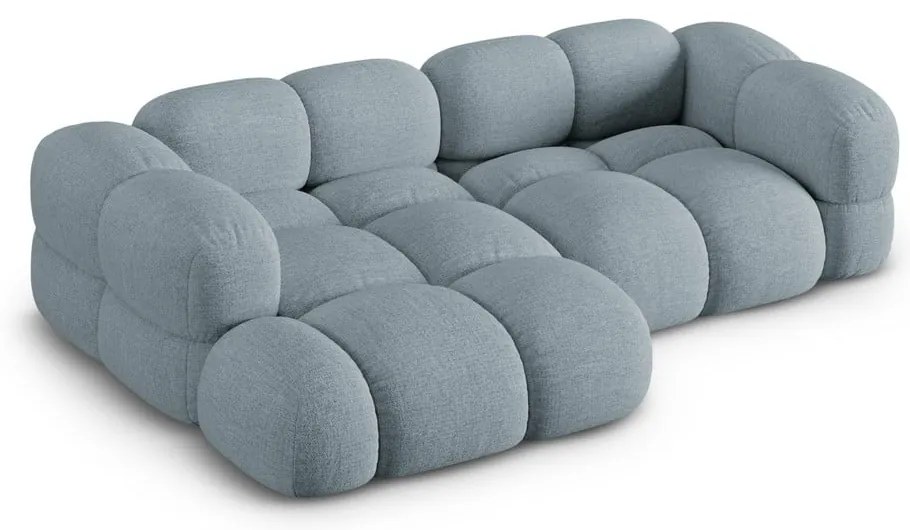 Colțar albastru deschis (cu colț pe partea stângă/cu șezlong) Loretto – Cosmopolitan Design