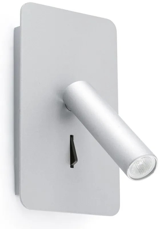 Aplica cu reader LED design modern minimalist SUAU gri 62121
