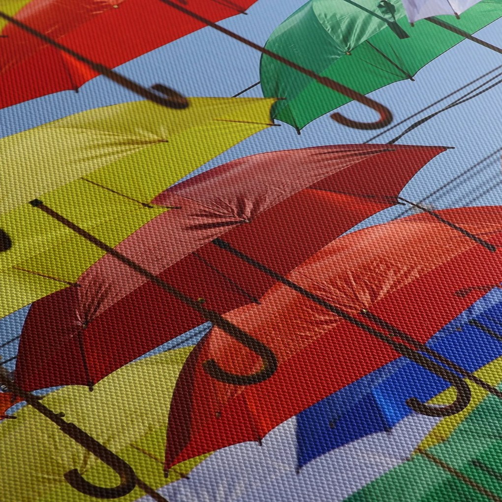 Tablou - Umbrele colorate (120x50 cm)