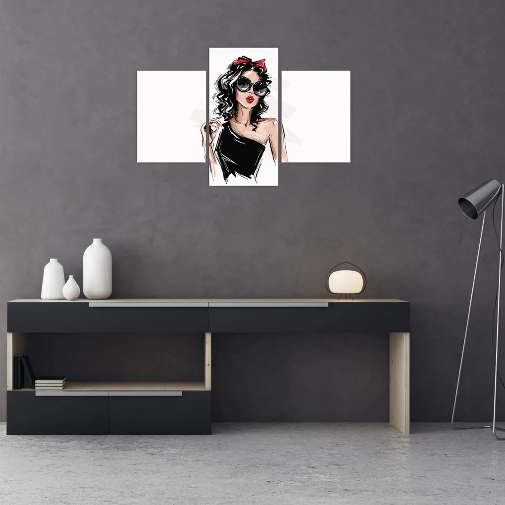 Tablou - Femeie de modă (90x60 cm)