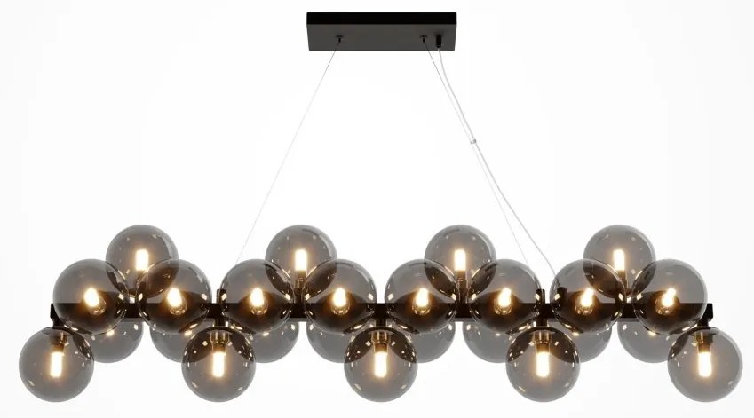Lustra moderna design deosebit cu 25 de surse de lumina Dallas negru