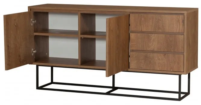 Consola Ruba Walnut-Negru