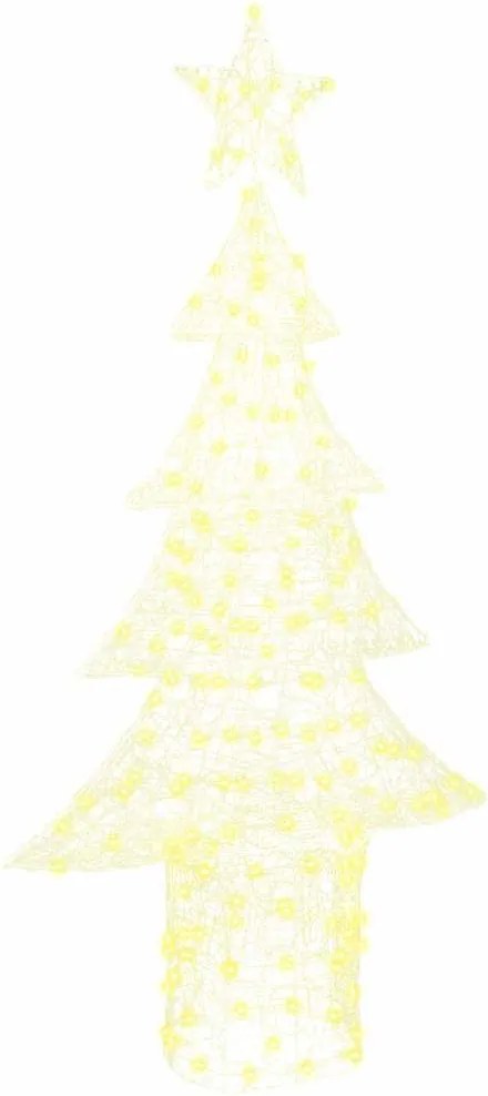 vidaXL Brad de Crăciun cu 240 LED Alb cald 150 cm Acril