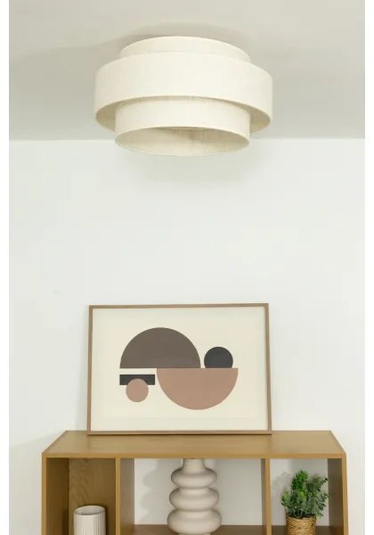 Plafonieră BOHO 1xE27/60W/230V Ø 40 cm albă