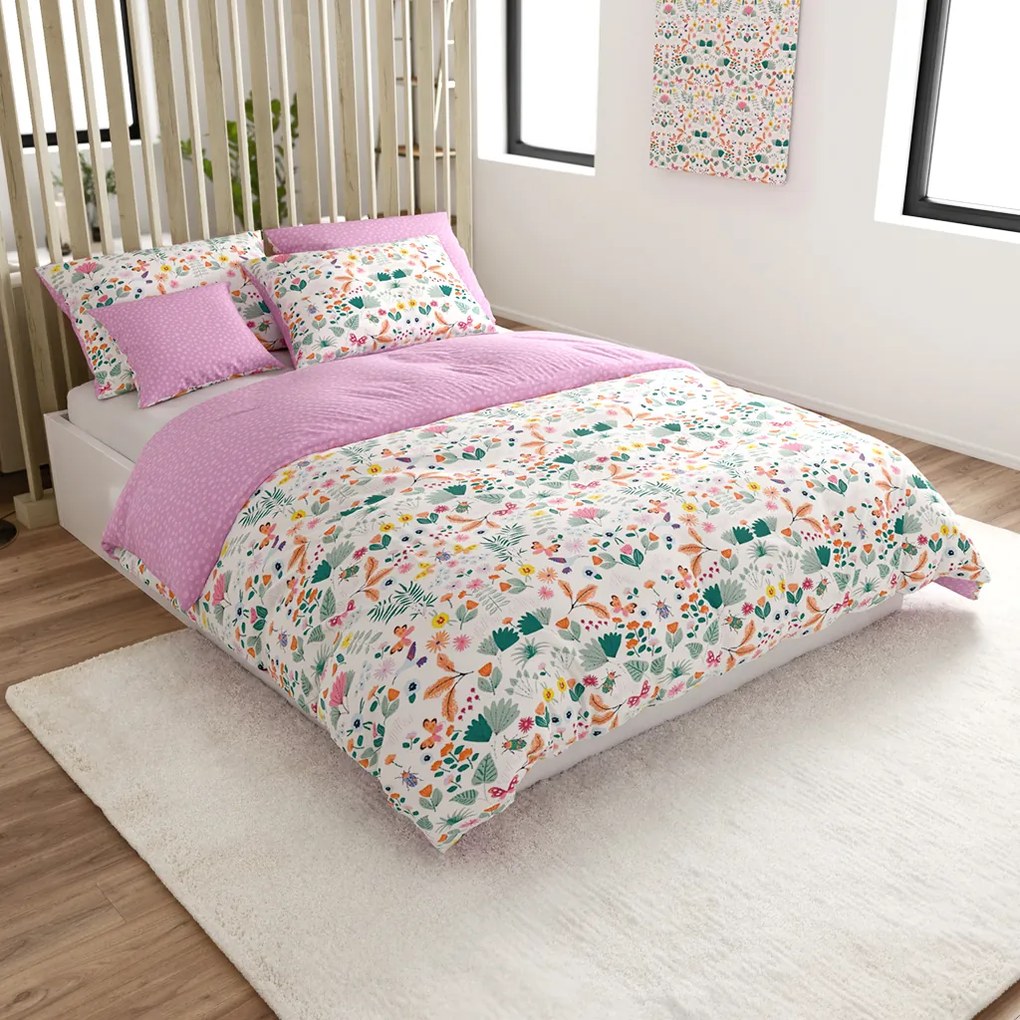 Lenjerie de pat din bumbac LUNETTA roz Dimensiunile lenjeriei: 70 x 90 cm | 140 x 200 cm
