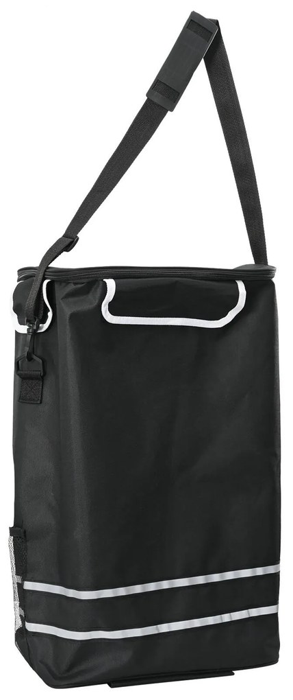 vidaXL Carucior de cumpărături Negru 47 x 39 x 100.5 cm Tafeta Oxford