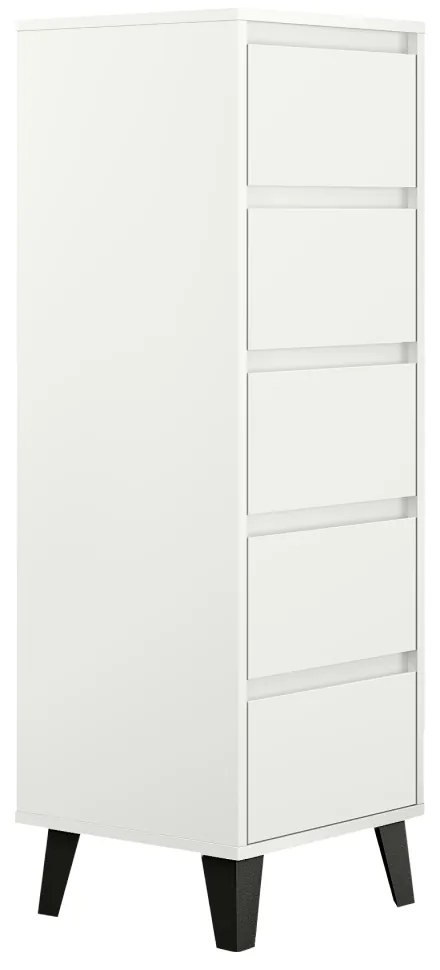 Comoda BOGAN 5S40, albă