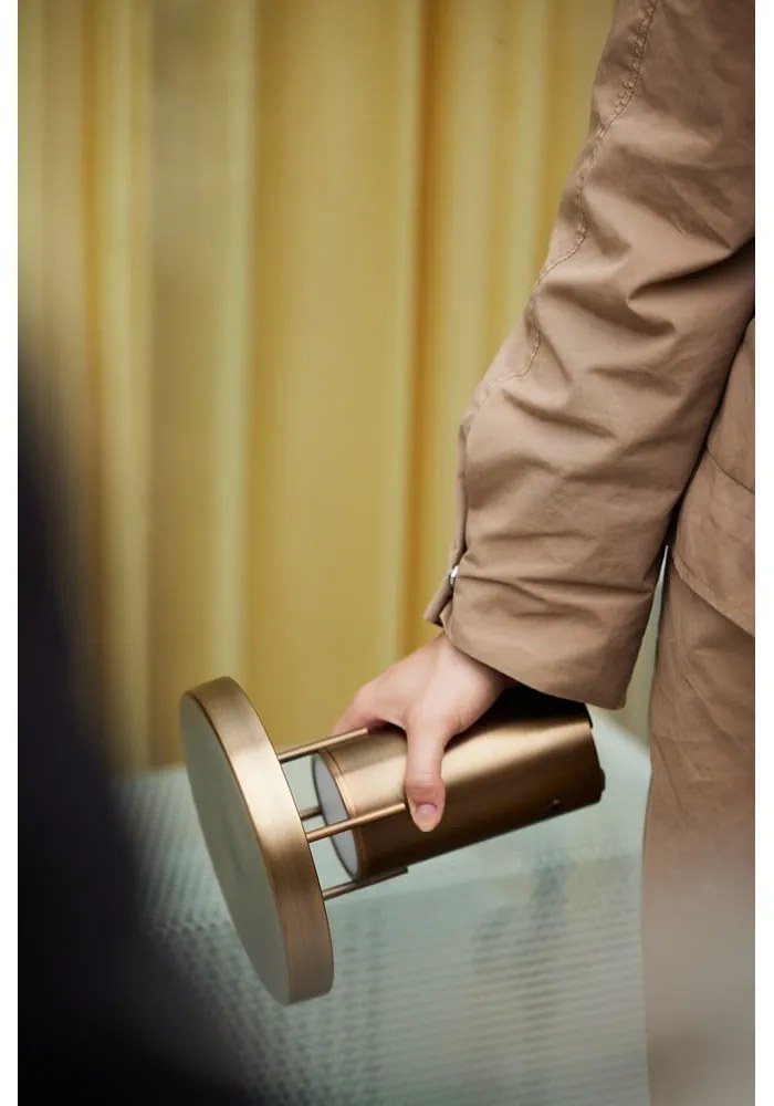 Veioză în culoarea bronz LED cu intensitate reglabilă (înălțime 20 cm) BringMe – Hübsch