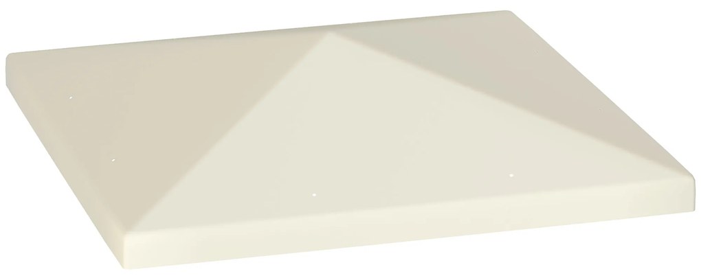 Outsunny Acoperiș pentru Foișor 3x3 m cu 8 Orificii din Țesătură Oxford 600D Cremă | Aosom Romania