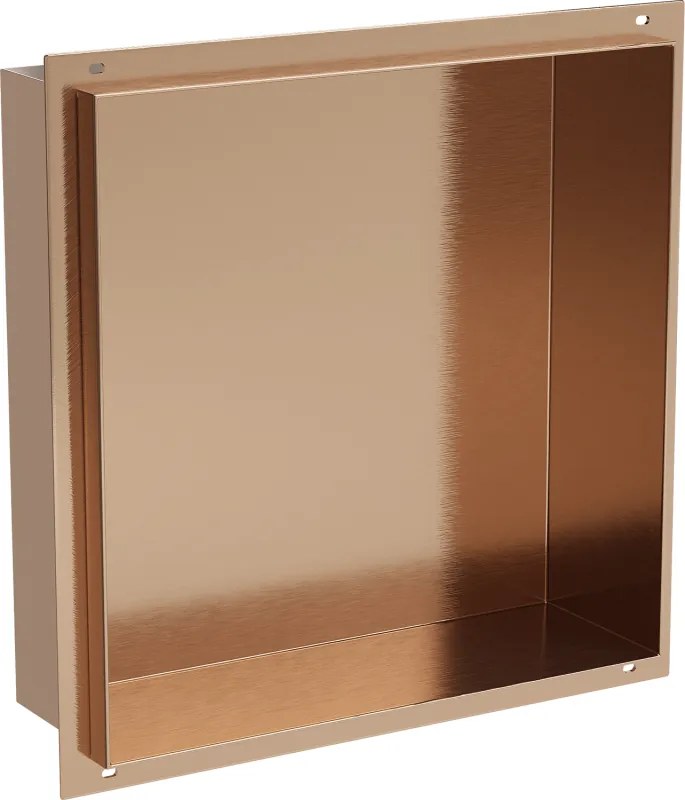 Mexen X-Wall-NR raft de nișă fără flanșă 30 x 30 cm, cupru periat - 19C1303010