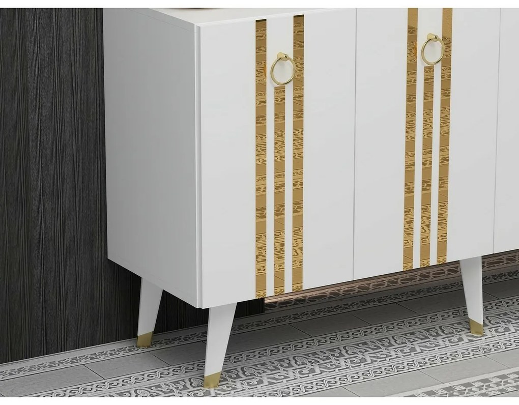 Dulap Isil White and Gold