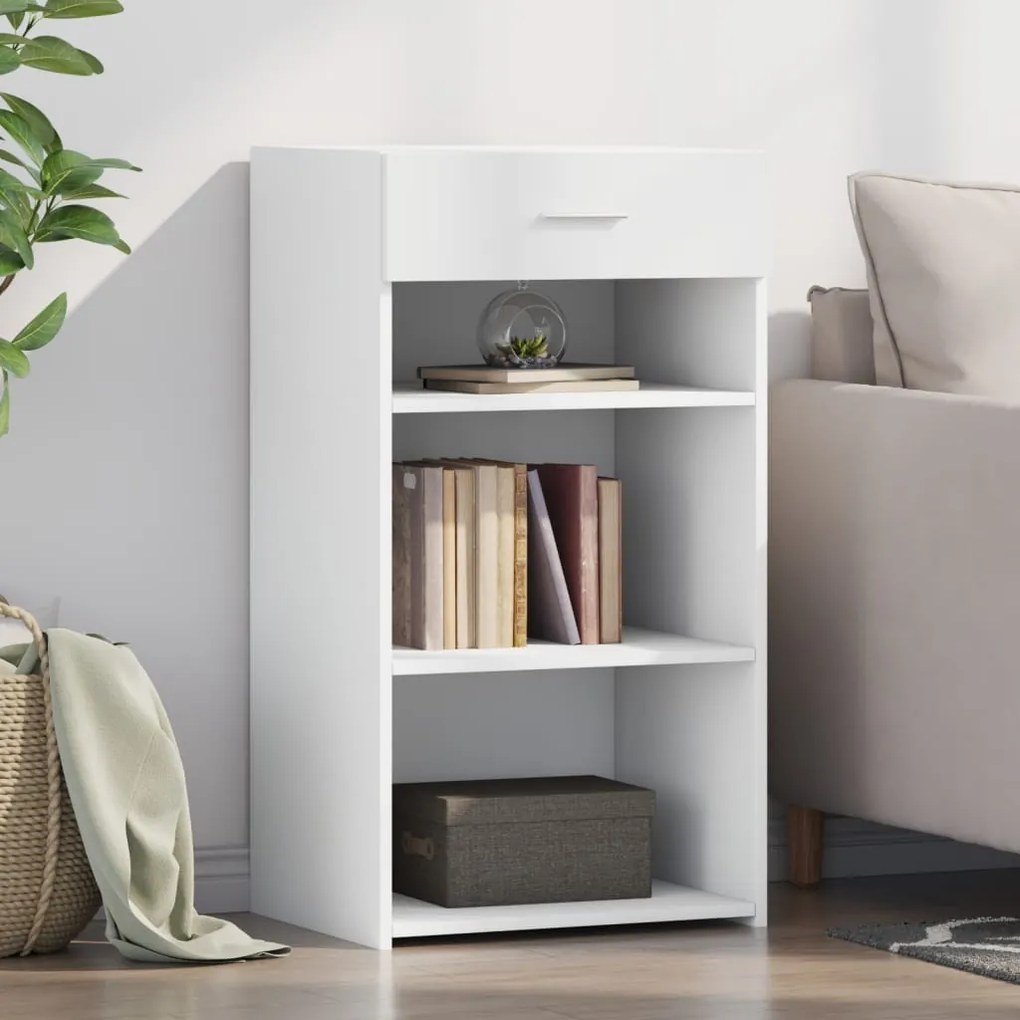 vidaXL Dulap, alb, 50x42,5x93 cm, lemn prelucrat