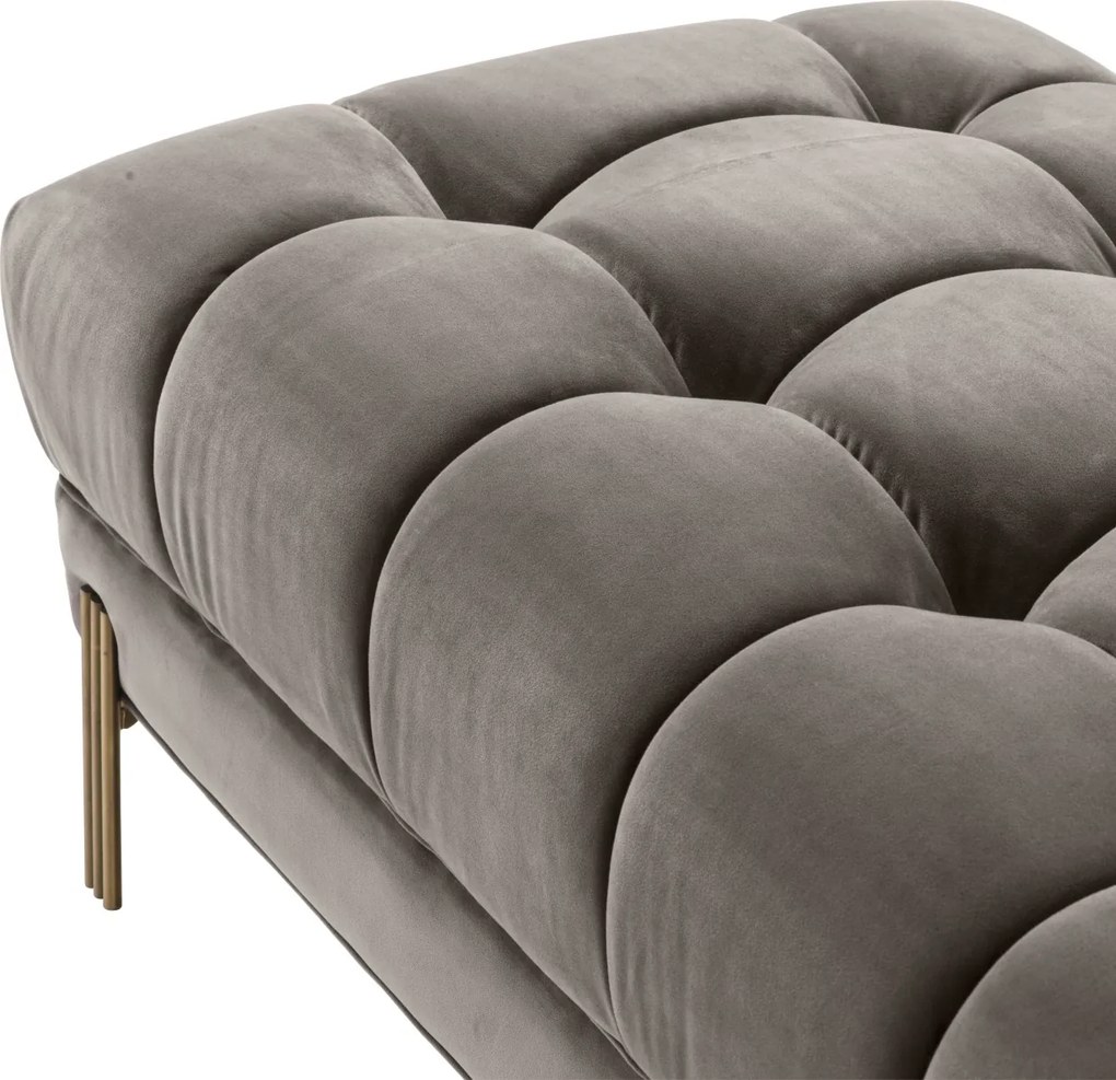 Bancheta eleganta design LUX Sienna, catifea gri 113200 HZ