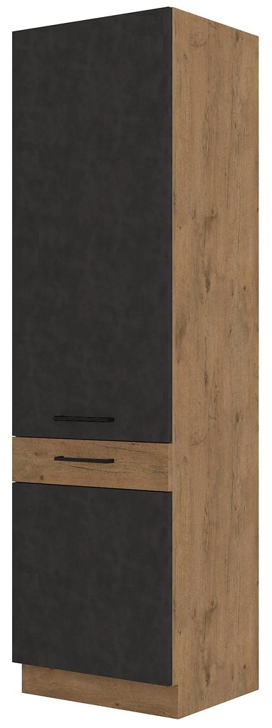 Dulap de bucătărie pentru alimente Virion 60 DK 210 2F (Stejar lancelot + gri). 1032606