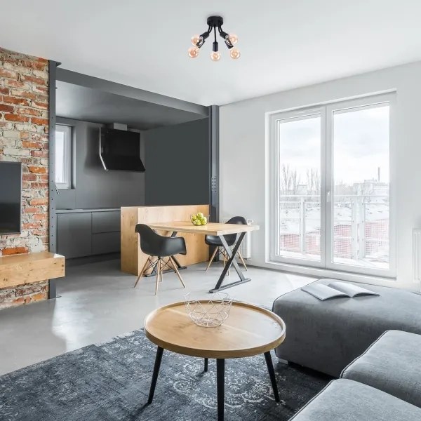 Rabalux 6809 - Lustră aplicată ALMUS 5xE27/60W/230V