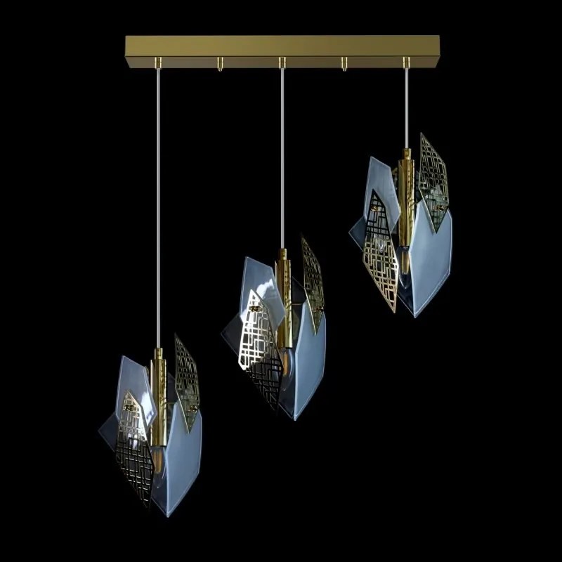 Pendul modern design LUX realizat manual POLYGON