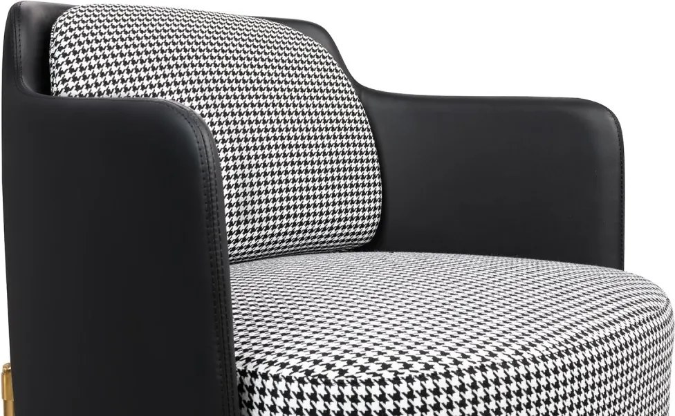 Fotoliu modern ultra confortabil Black-Gold