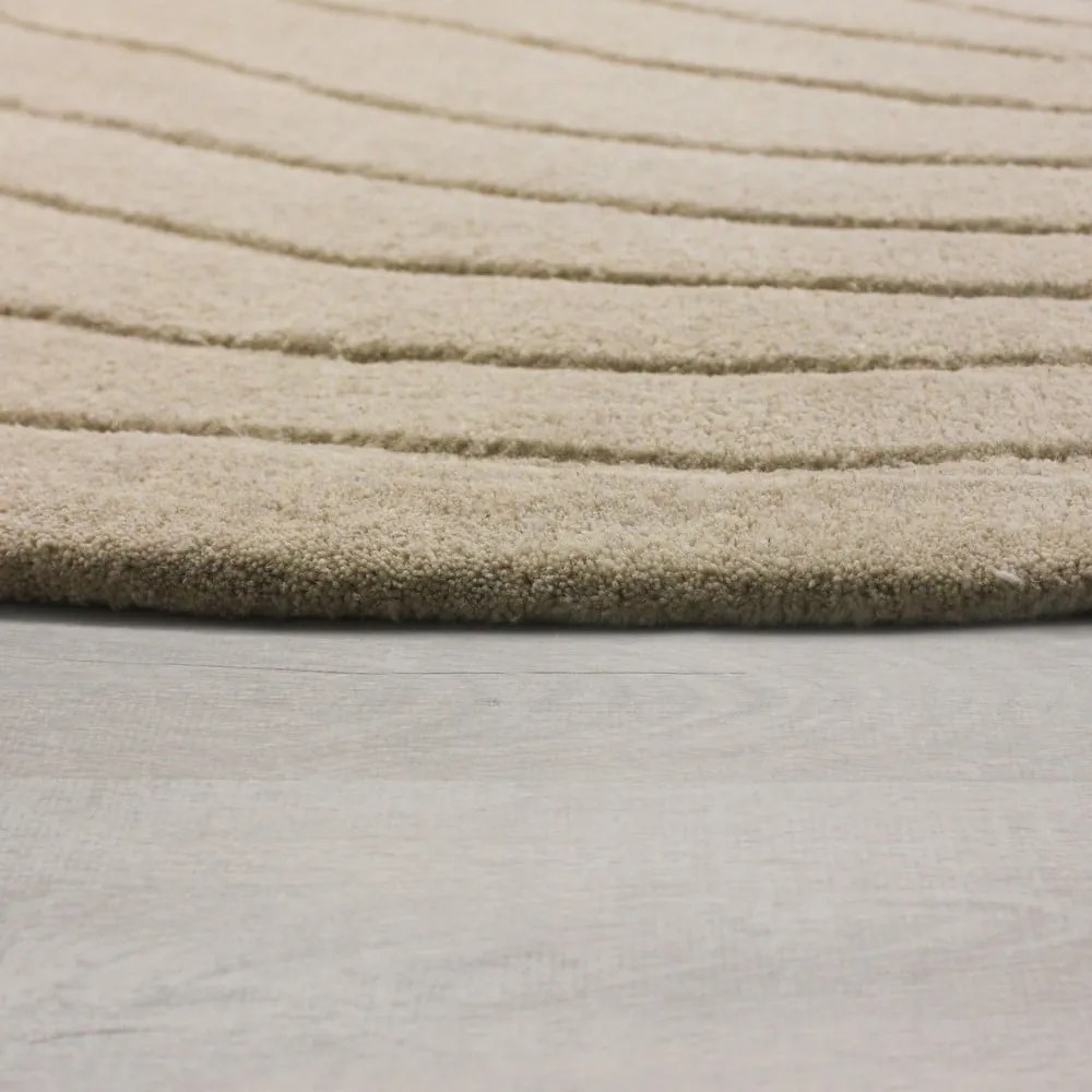 Covor bej din lână 200x290 cm Puddle Wool – Flair Rugs