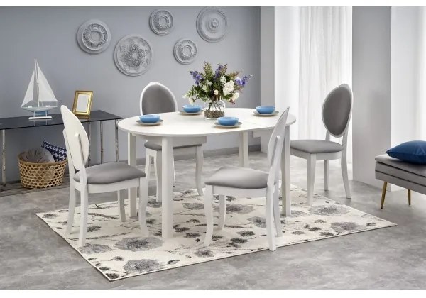 Masă de dining CALMIO, albă