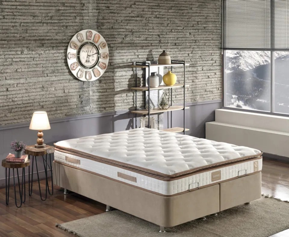 Saltea cu Arcuri Queen, 160x200 cm, Topper Inclus