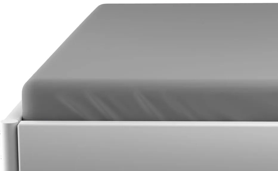 Cearsaf de jerseu pentru patut de copii EXCLUSIVE 70x140 cm gri