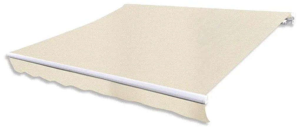 vidaXL Copertină reglabilă acționată manual, 300 cm, crem