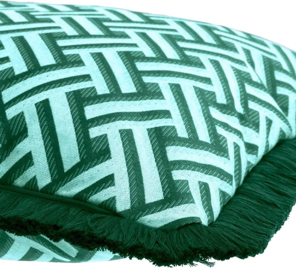 Perna decorativa design LUX Doris L verde, 60x60cm