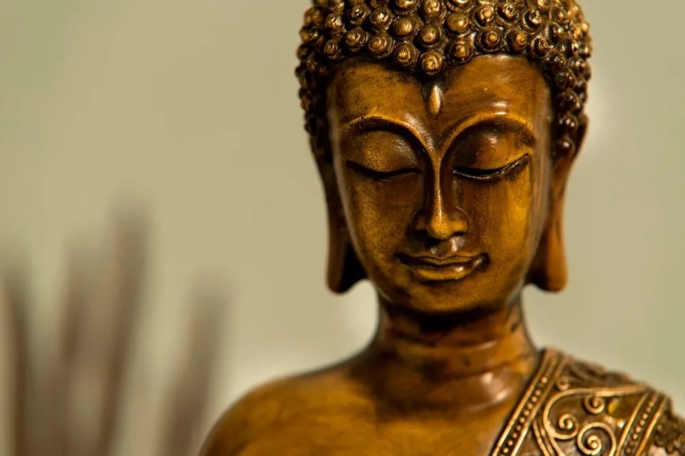 Fototapet cap de bronz al lui Buddha