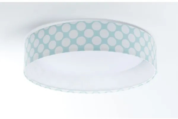 LED Plafonieră GALAXY KIDS LED/24W/230V verde cu buline albe