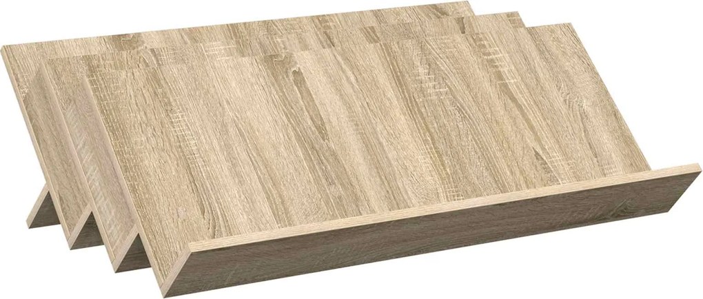 vidaXL Raft pentru reviste cu raft Stejar Sonoma 90 x 53 x 28,5 cm